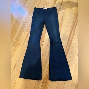 Free People Dark Blue Flare Jeans